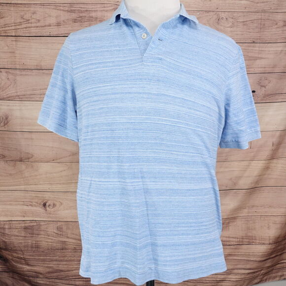 DANIEL CREMIEUX CLASSICS BLUE SHORT SLEEVE POLO SHIRT MENS SIZE M MEDIUM - Picture 3 of 6